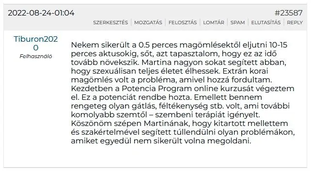 Mondjon búcsút a potencia problémáknak-velemeny-potencia