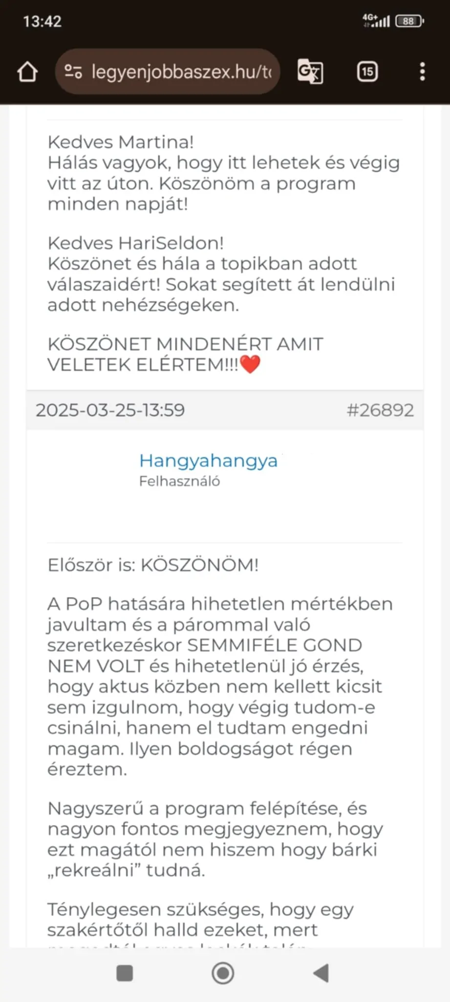 Ilyen boldogságot rég nem éreztem - írja egy Potencia Program tanítvány